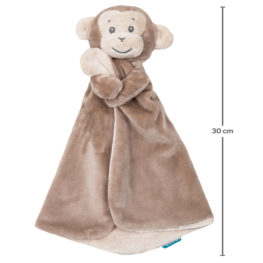 Naninha De Pelúcia Buba Super Macia E Antialérgica Para Bebê Macaquinho