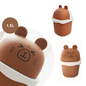 Lixeira De Mesa Quarto Escritório Presente Criativo Capivara Marrom