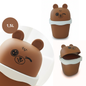 Lixeira De Mesa Quarto Escritório Presente Criativo Urso Marrom