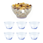 Kit Com 6 Tigela Grande Bowl Cumbuca Transparente Acrílico